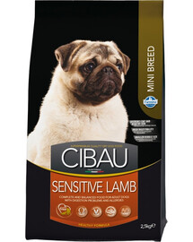 FARMINA Cibau Sensitive Lamb MINI cibo per cani con digestione sensibile con agnello 2,5 kg