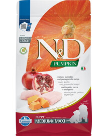 FARMINA N&D Pumpkin Puppy Medium & Maxi Chicken, Pumpkin & Pomegranate 2.5 kg