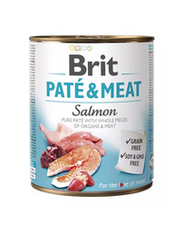 BRIT Pate&Meat salmon 800g paté di salmone per cani