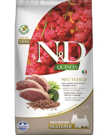 FARMINA N&D Quinoa Adult Mini Neutered Duck, Broccoli & Asparagus 2.5 kg