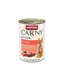 ANIMONDA Carny Kitten Beef&Turkey 400 g manzo e tacchino per gattini