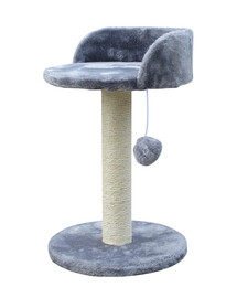 KATIDO Tiragraffi con letto per gatti 47 cm grigio-blu