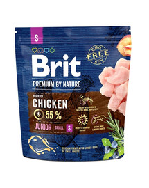 BRIT Premium By Nature Chicken Junior Small S 1kg