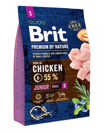 BRIT Premium By Nature Chicken Junior Small S 3kg