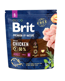 BRIT Premium By Nature Chicken Adult Small S 1kg