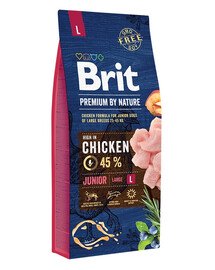 BRIT Premium By Nature Chicken Junior Large L 15kg
