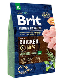 BRIT Premium By Nature Chicken Junior Extra Large XL 3kg