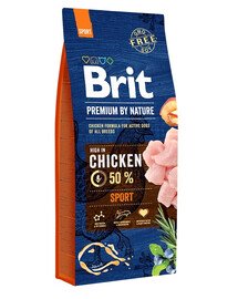 BRIT Premium By Nature Chicken Sport 15kg