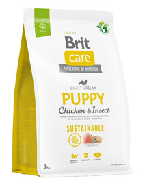 BRIT Care Sustainable Puppy cibo secco con pollo e insetti 3 kg