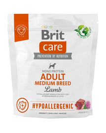 BRIT Care Hypoallergenic Adult Medium Breed con agnello 1kg