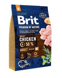 BRIT Premium By Nature Chicken Adult Medium M 3kg