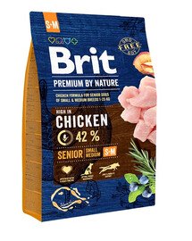 BRIT Premium By Nature Chicken Senior Small Medium S+M 3kg