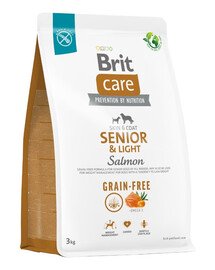 BRIT Care Grain-free Senior&Light con salmone 3kg