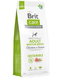 BRIT Care Sustainable Adult Medium Breed con pollo e insetti 12+2 kg