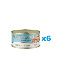 APPLAWS Cat Adult Tuna Fillet in Jelly tonno in gelatina 6 x 70g