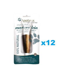 APPLAWS Filetto di sgombro in salsa di pesce 12 x 30g snack per gatti