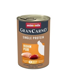 ANIMONDA GranCarno Single Protein Adult Chicken pure 400 g con pollo per cani adulti
