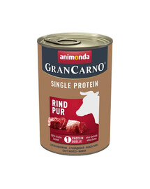 ANIMONDA GranCarno Single Protein Adult Beef pure 400 g con manzo per cani adulti