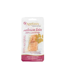 APPLAWS Filetto di salmone in salsa propria 12 x 30g snack per gatti