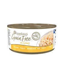 APPLAWS Cat Tin Grain Free Cibo umido per gatti pollo in salsa 70 g