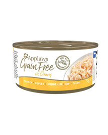 APPLAWS Cat Adult Grain Free in Gravy Chicken pollo in salsa 72 x 70g