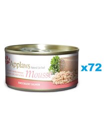 APPLAWS Cat Adult Mousse Salmon mousse con salmone 72 x 70g
