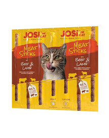 JOSERA JosiCat Meat Sticks bastoncini di manzo e agnello per gatti 35g