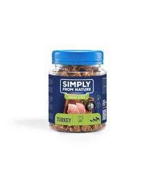 SIMPLY FROM NATURE Smart Bites Snack di tacchino per cani 130g