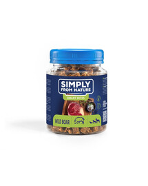 SIMPLY FROM NATURE Smart Bites Snack di cinghiale per cani 130g