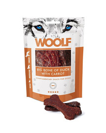 WOOLF Big Bone Of Duck With Carrot 100g ossicini di anatra e carote