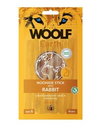 WOOLF Earth Noohide Stick with Rabbit S 90g bastoncini di coniglio