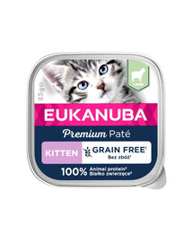 EUKANUBA Grain Free Kitten Paté per gattini agnello 85g