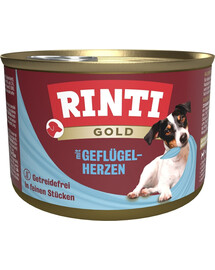 RINTI Gold Poultry Hearts Mini Cuori di pollame per cani di piccola taglia 185g