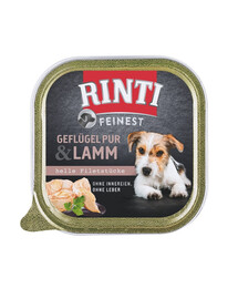 RINTI Feinest Poultry Pure&Lamb vaschetta pollame e agnello 150g