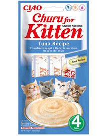 INABA Kitten Tuna 4x14 g bocconcini di tonno per gattini