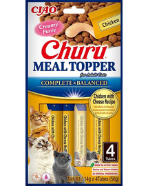 INABA Meal Topper Chicken Cheese 4x14 g