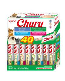 INABA Churu Variety Seafood frutti di mare per gatti multibox 40x14 g (560 g)