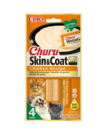 INABA Churu Skin&Coat 4x14g con pollo per gatti