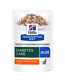 HILL'S PRESCRIPTION DIET Feline m/d diabetes care con pollo in bustina 12x85 g