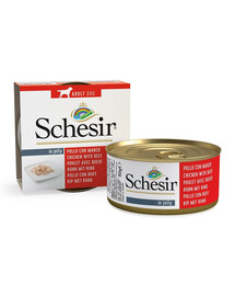 SCHESIR Filetti di pollo con manzo in gelatina 150g