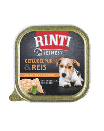 RINTI Feinest Poultry Pure&Rice vaschetta pollame e riso 150g