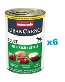 ANIMONDA GranCarno Adult cervo con mela 6 x 400g