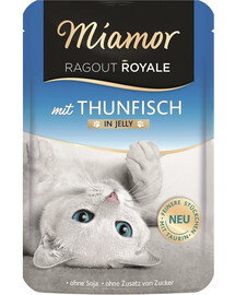 MIAMOR Ragout Royale in Jelly Tuna bustina in gelatina con tonno per gatti 100 g