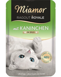 MIAMOR Ragout Royale in Jelly Rabbit bustina in gelatina con coniglio per gatti 100 g