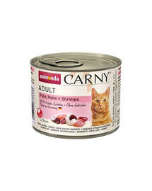 ANIMONDA Carny Adult 200 g - tacchino, pollo e gamberetti