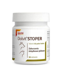 DOLFOS Dolvit Stoper 30 compresse per la diarrea di cani e gatti