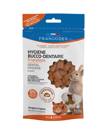 FRANCODEX Snack per l'igiene orale di roditori e conigli 50g