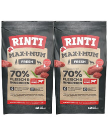 RINTI MAX-I-MUM Beef con manzo 2 x 12kg