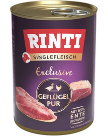 RINTI Singlefleisch Exclusive Poultry Pure alimento monoproteico pollame 400g