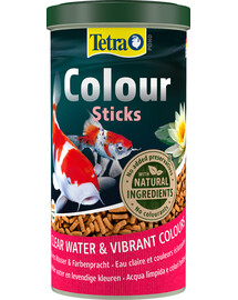 TETRA Pond Colour Sticks 1l Mangime completo per pesci da laghetto dai colori brillanti